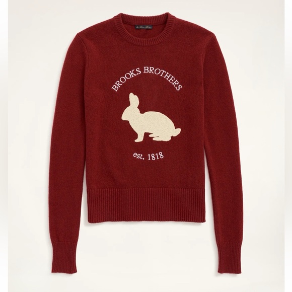 Brooks Brothers Sweaters - Brooks Brothers Lunar New Year Merino Wool Blend
Rabbit Sweater (Size M)